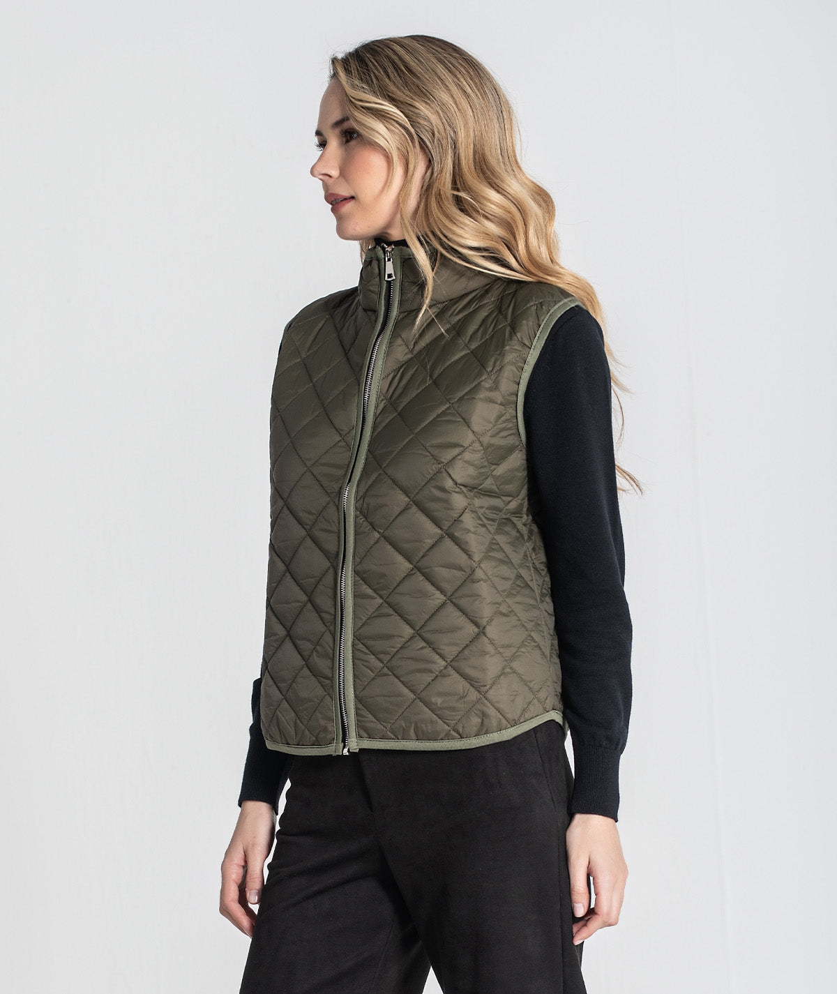 CHALECO ACOLCHADO CAQUI