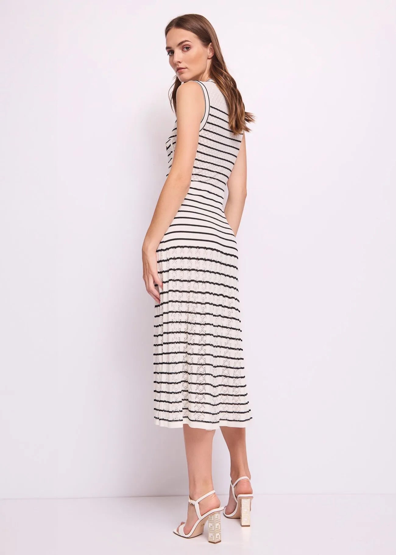 STRIPED KNIT DRESS