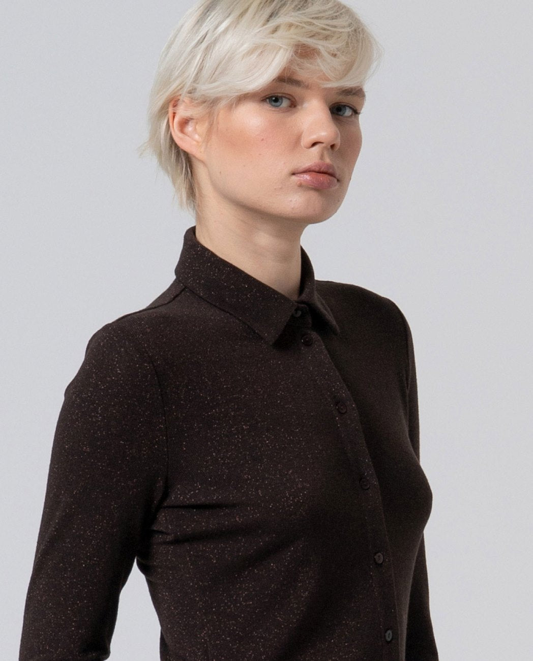 CAMISA IRLU CIOCCOLATO
