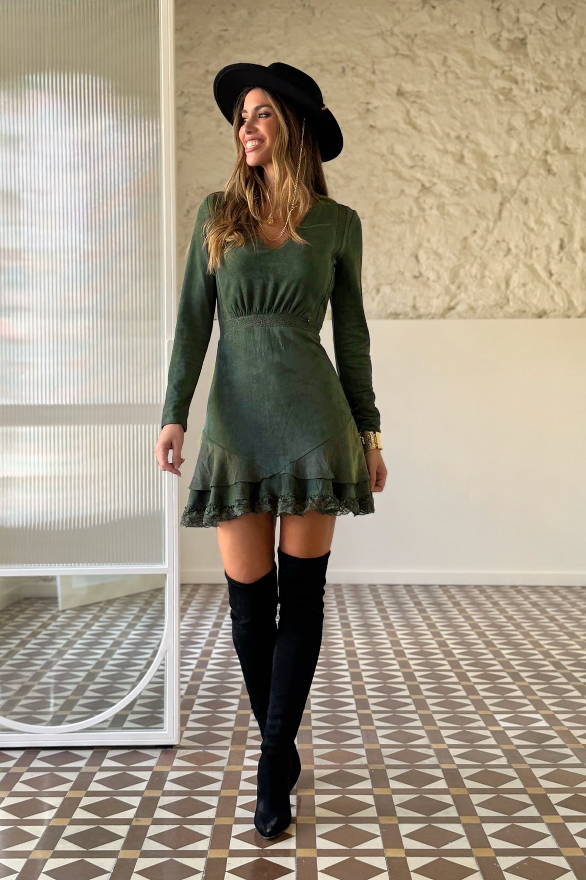 KLEID ANTURIUM CHAMÄLEONARTIG