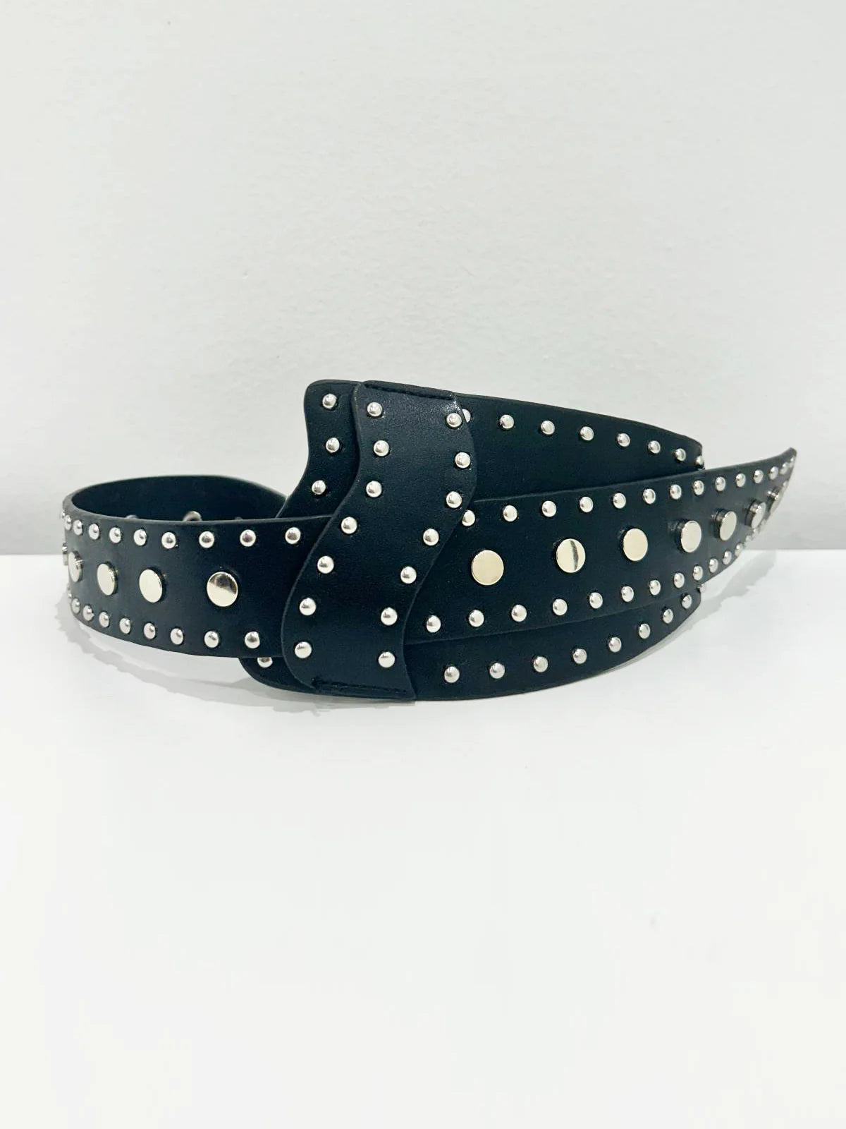 GÜRTEL CHAMÄLEONARTIG KALKSPAT SCHWARZ