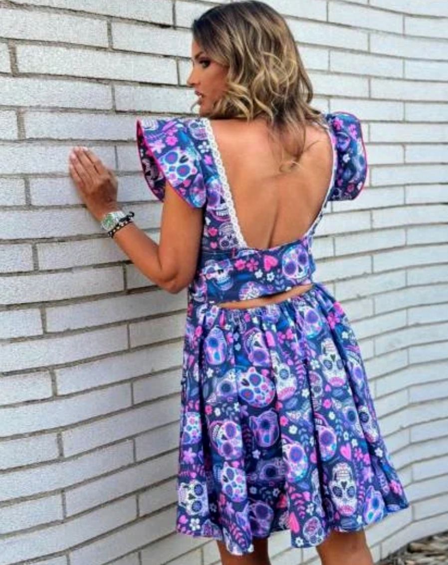 VESTIDO DOLLY CALAVERAS MEXICANAS