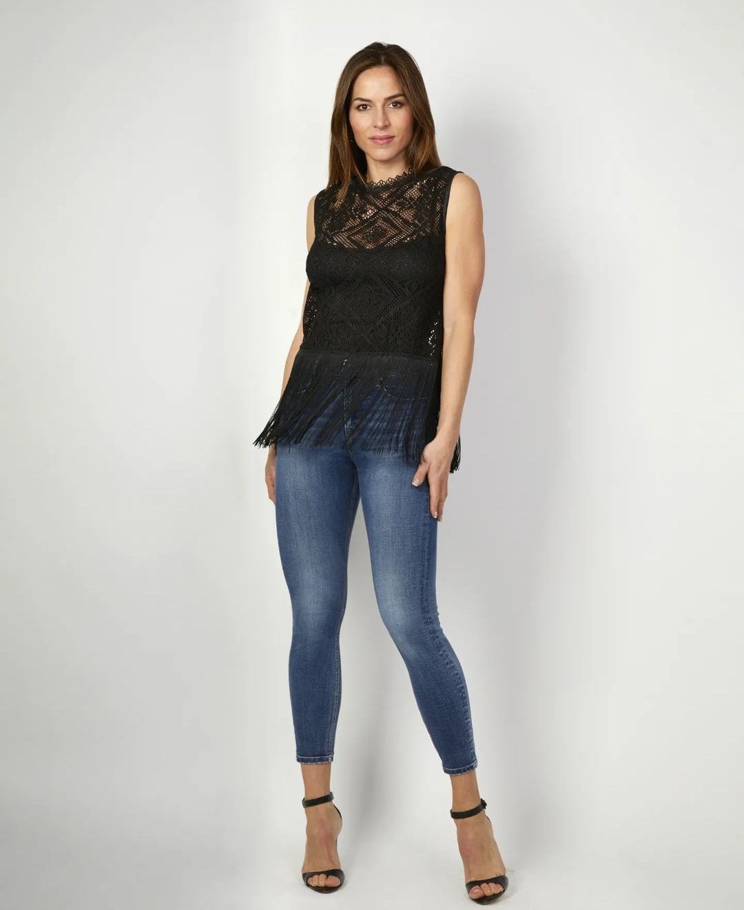 Top Flecos Negro