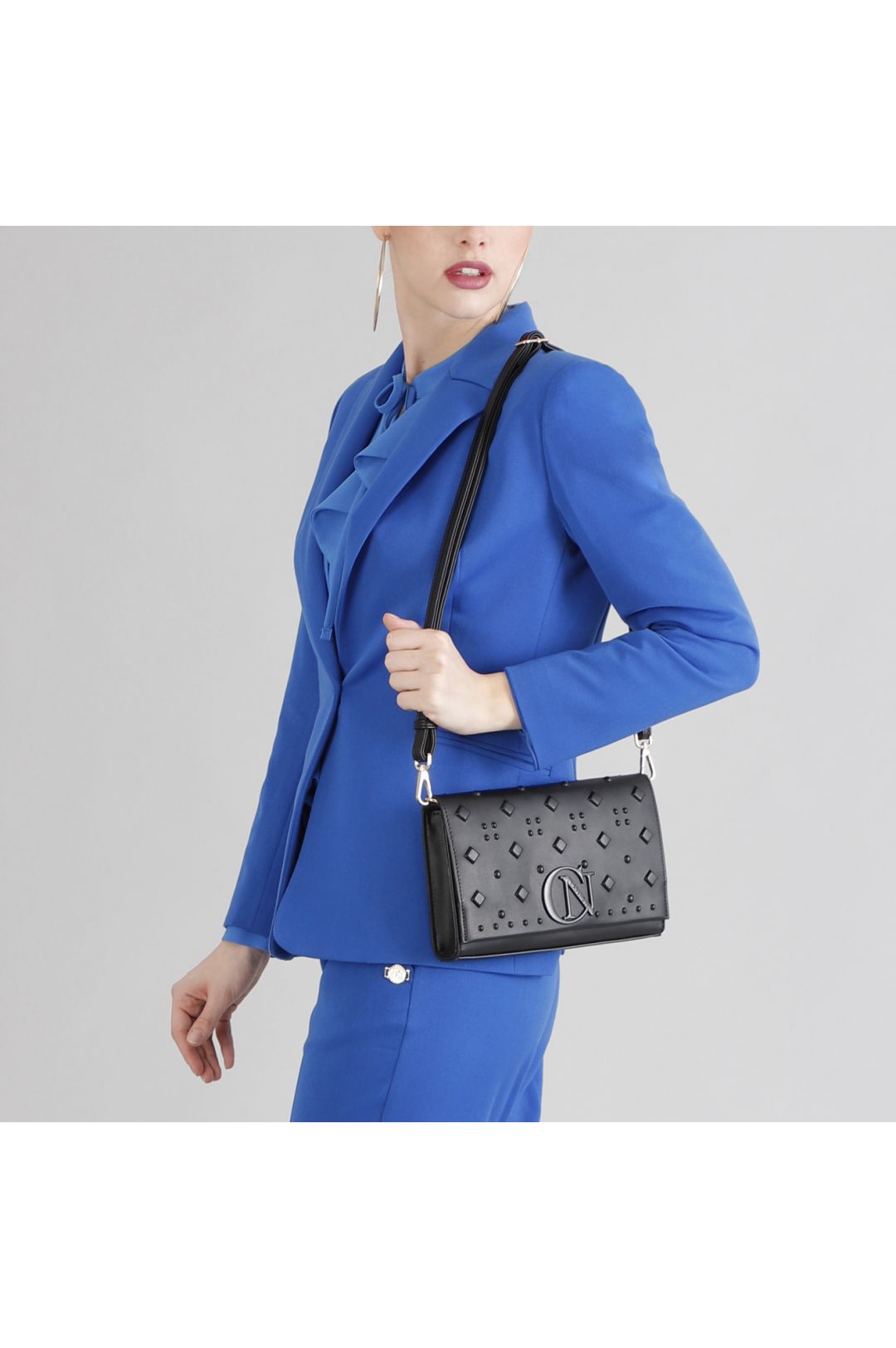POCHETTE NERA DECORAZIONE AD ALTA FREQUENZA