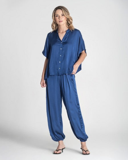PANTALÓN SATÉN BLUE