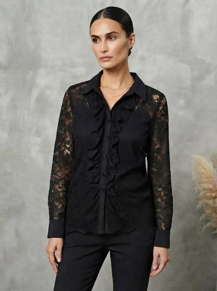 CHEMISE À VOLANTS