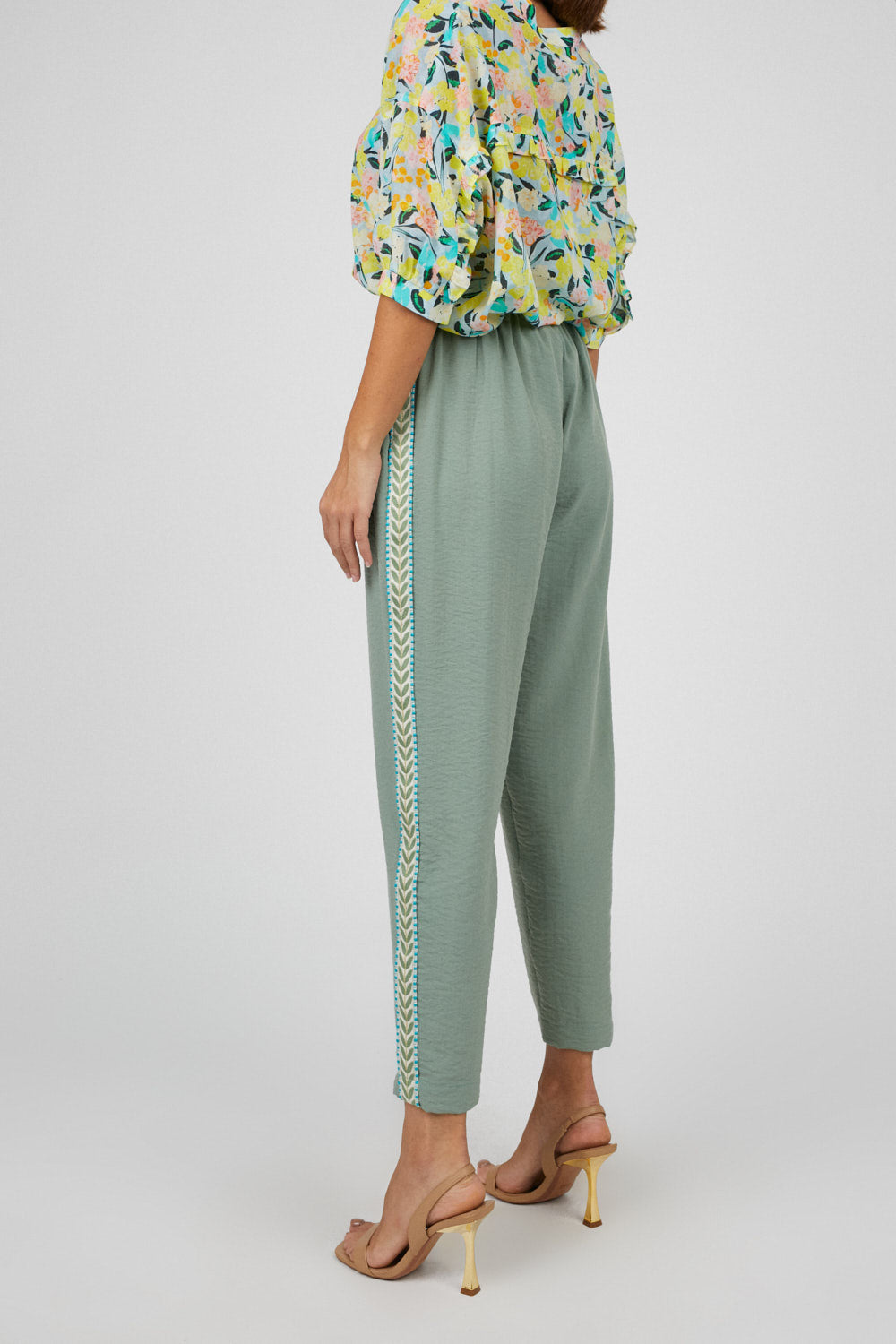 Fashion pantalon menthe