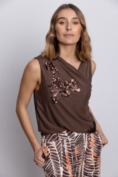 CAMISETA IRIA CHOCOLATE