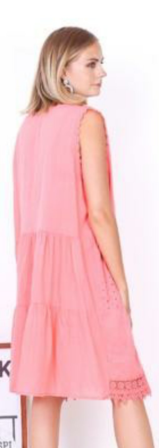 Vestido suelto de algodón en talla grande