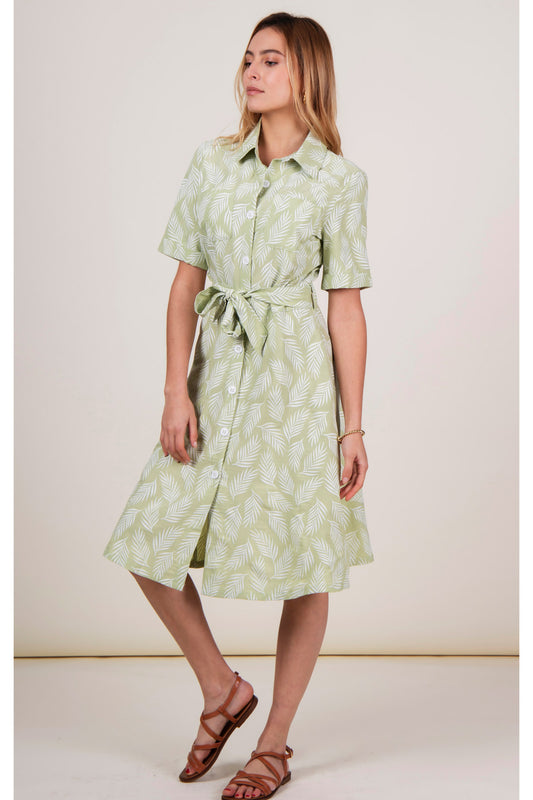 Abito camicia a mezza manica