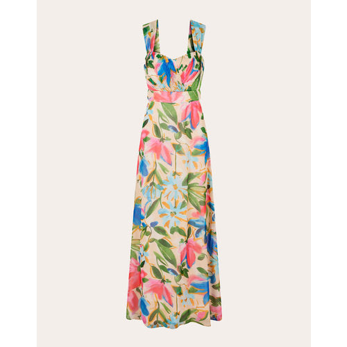 Vestido longo floral