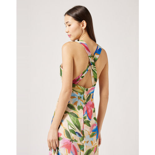 Vestido longo floral