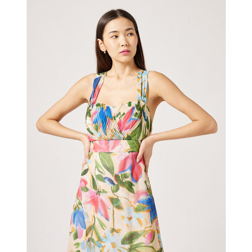 Vestido longo floral