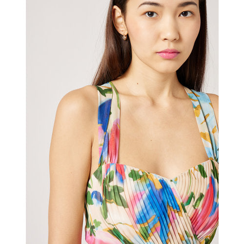 Vestido longo floral