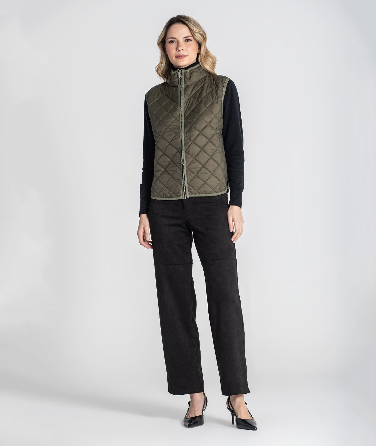 CHALECO ACOLCHADO CAQUI