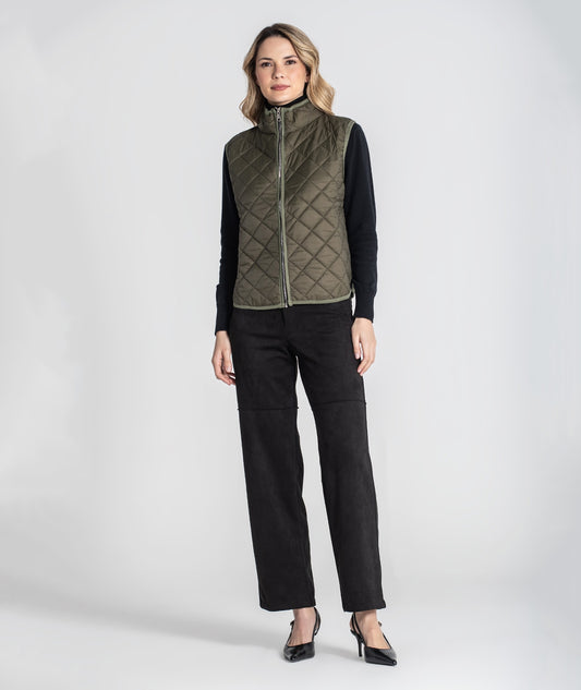 CHALECO ACOLCHADO CAQUI