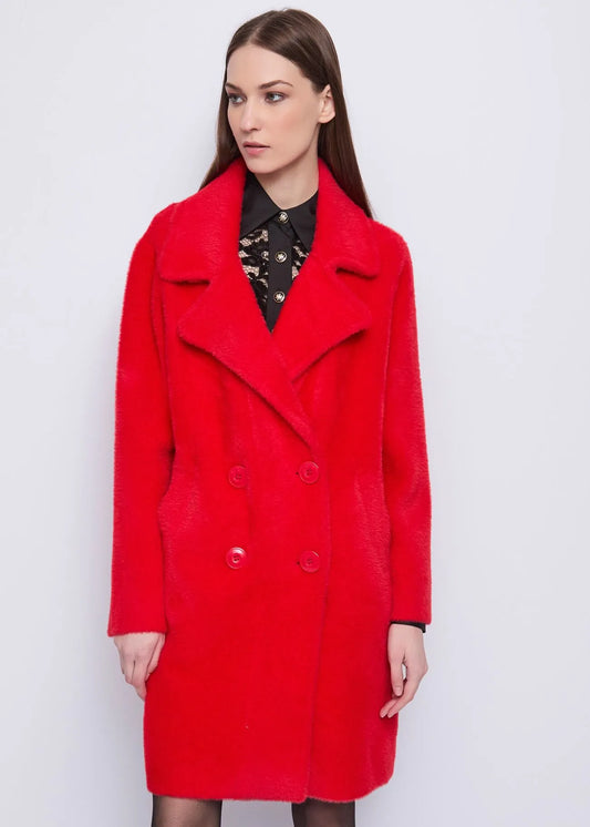 RED FUR COAT