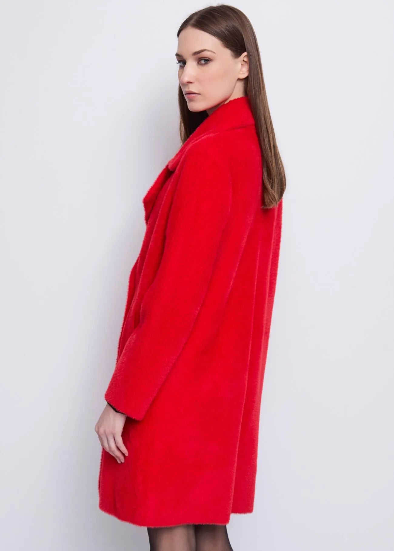 RED FUR COAT
