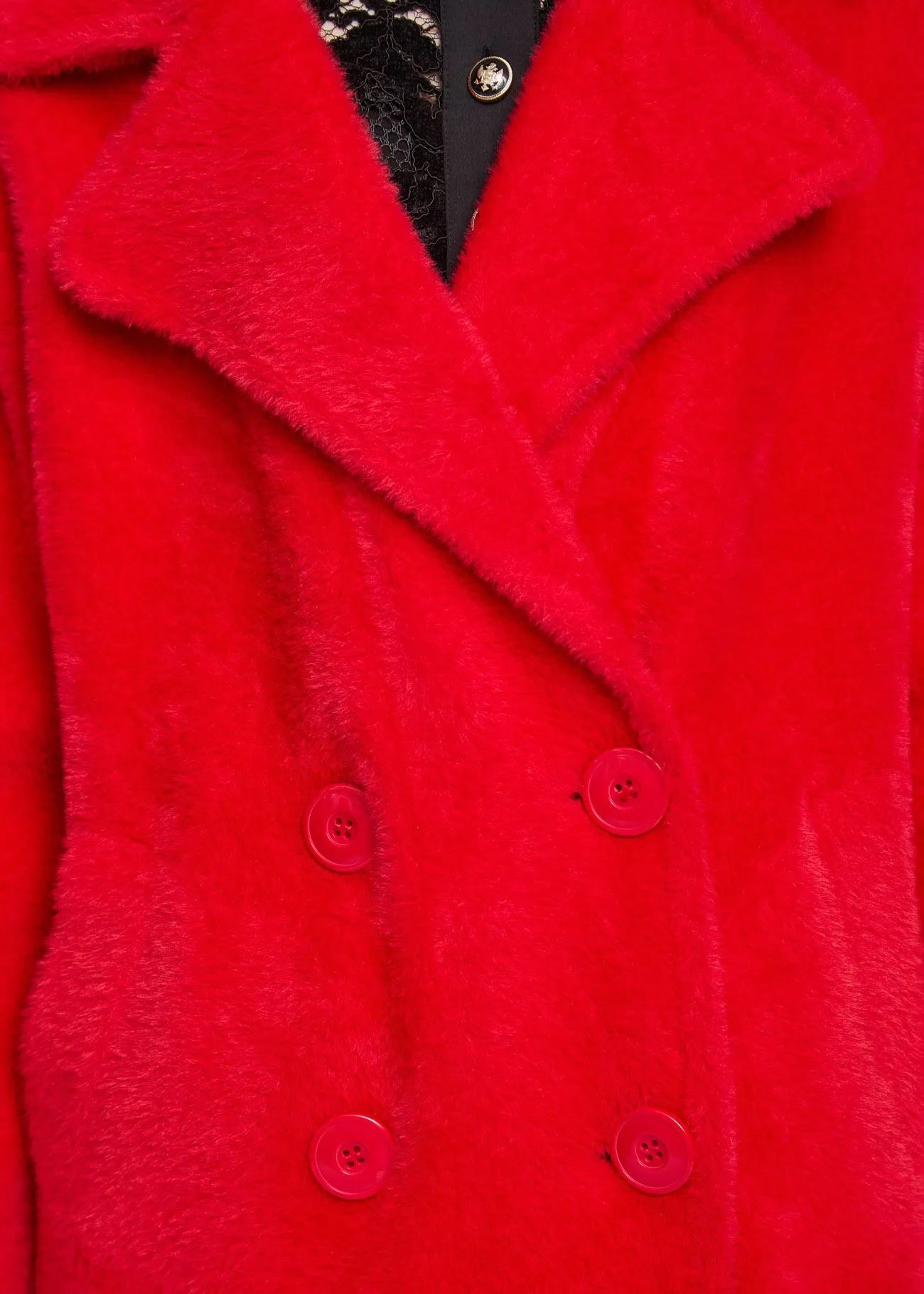 RED FUR COAT