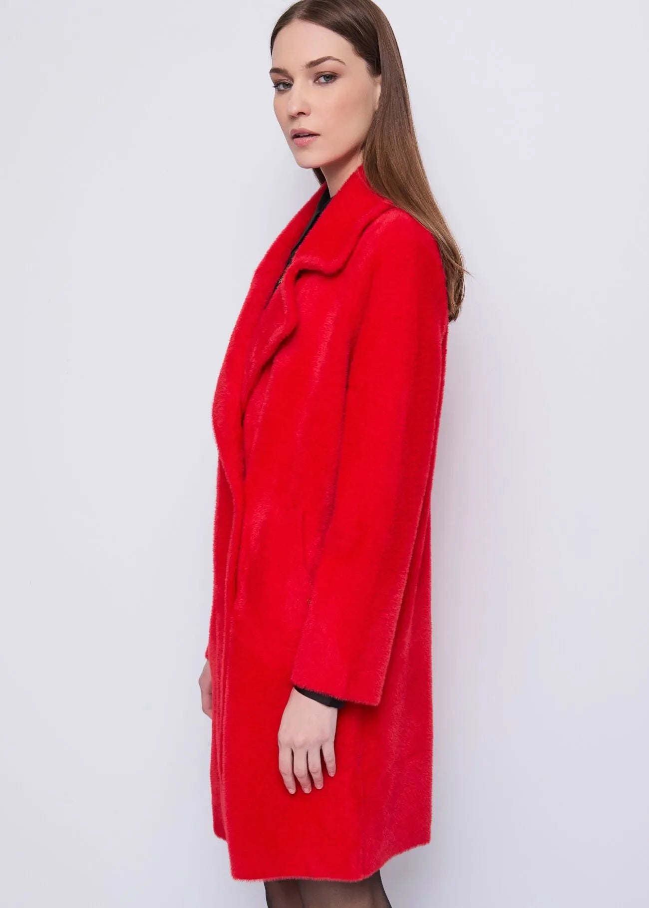 RED FUR COAT