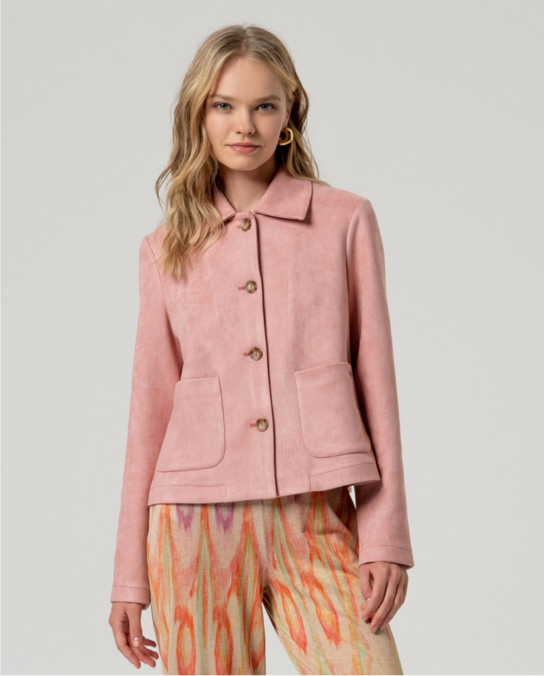 CHAQUETA BATE ROSA