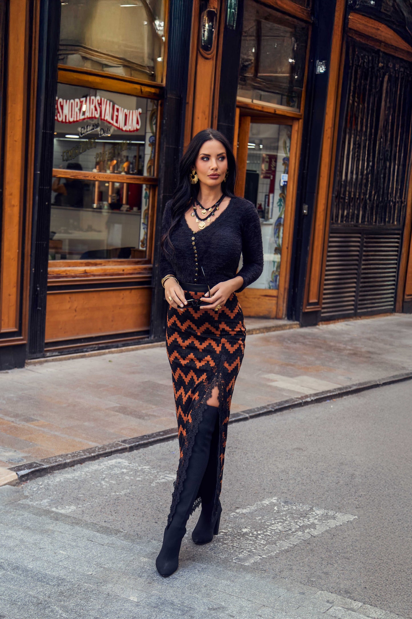 FALDA AMARILIS CAMALEÓNICA