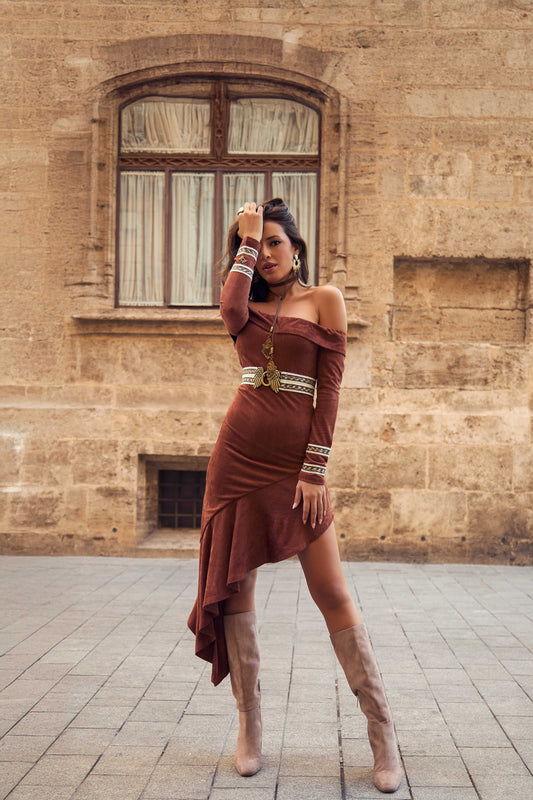 VESTIDO MELANITA CAMALEÓNICA