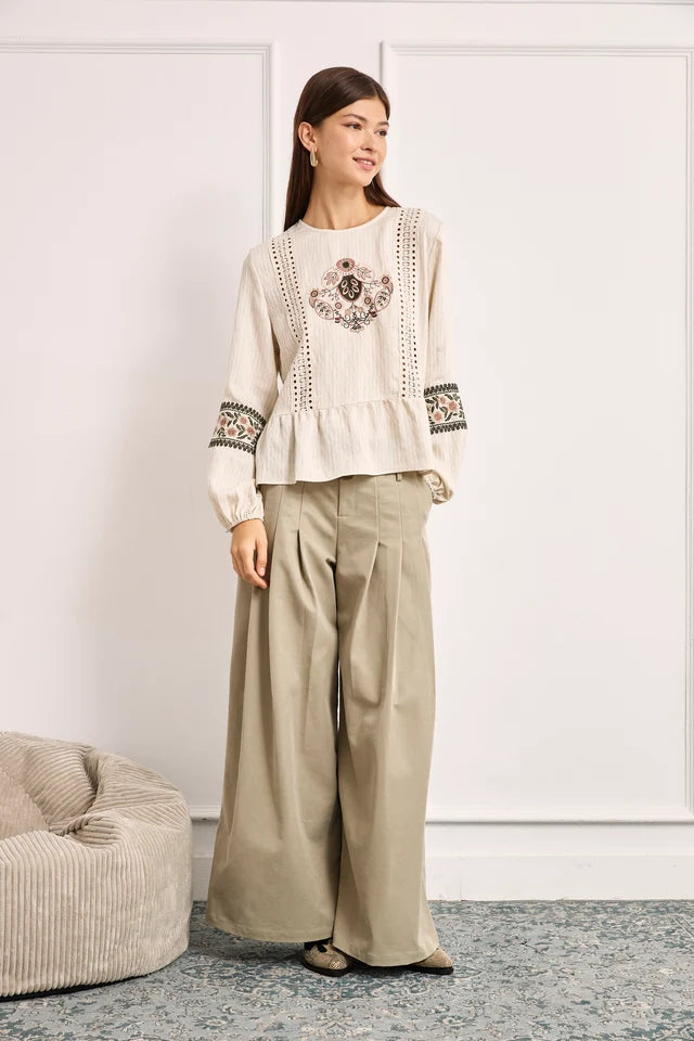 BLUSA CELVIA ÉCRU