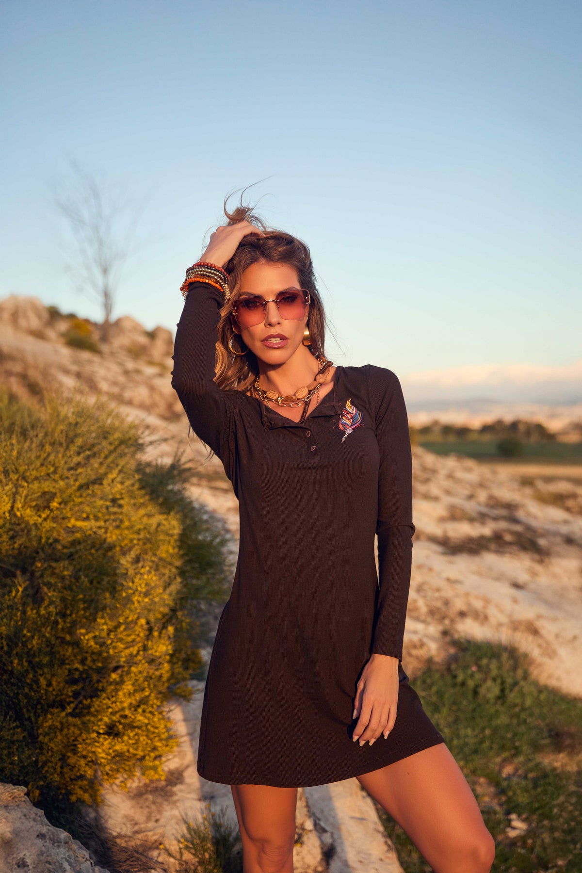 VESTIDO PINE CAMALEÓNICA