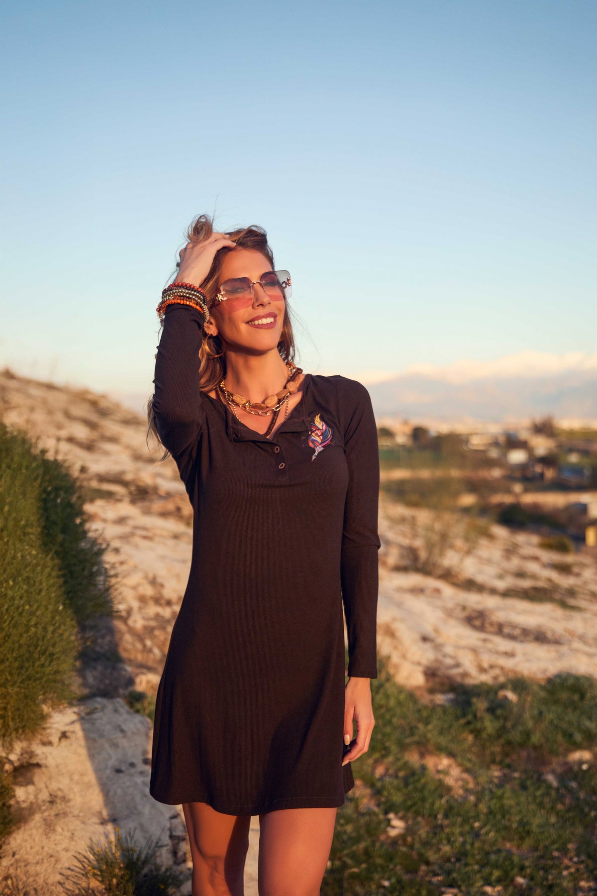 VESTIDO PINE CAMALEÓNICA