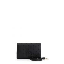 BLACK HIGH FREQUENCY DECORATION CLUTCH