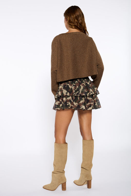 MINIFALDA MILITAR PRINT