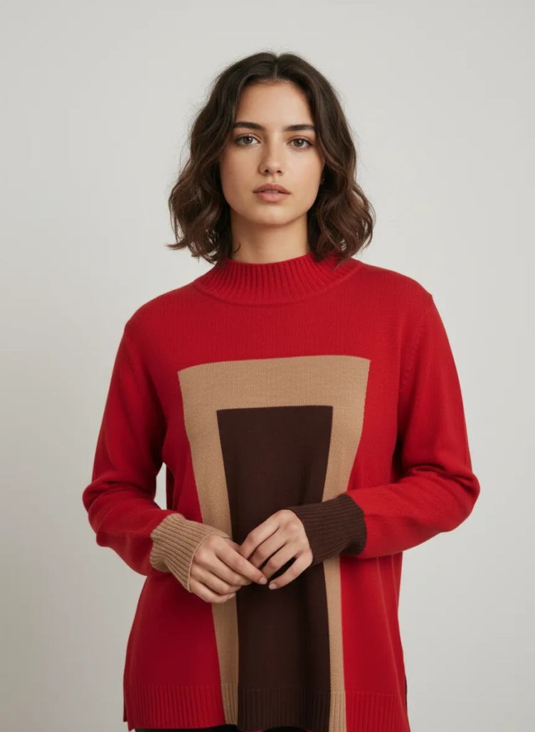 MAGLIA INTARSIA