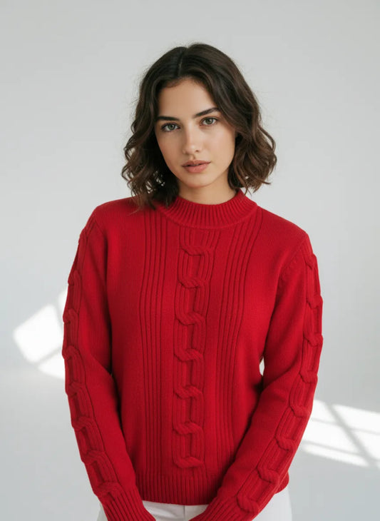 JERSEY TRENZAS RROJO