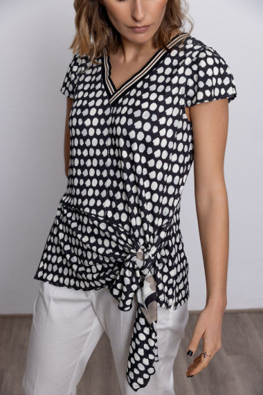 SHORT-SLEEVED SHIRT LIA DOTS
