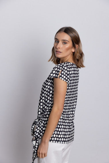 SHORT-SLEEVED SHIRT LIA DOTS