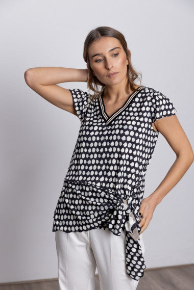SHORT-SLEEVED SHIRT LIA DOTS
