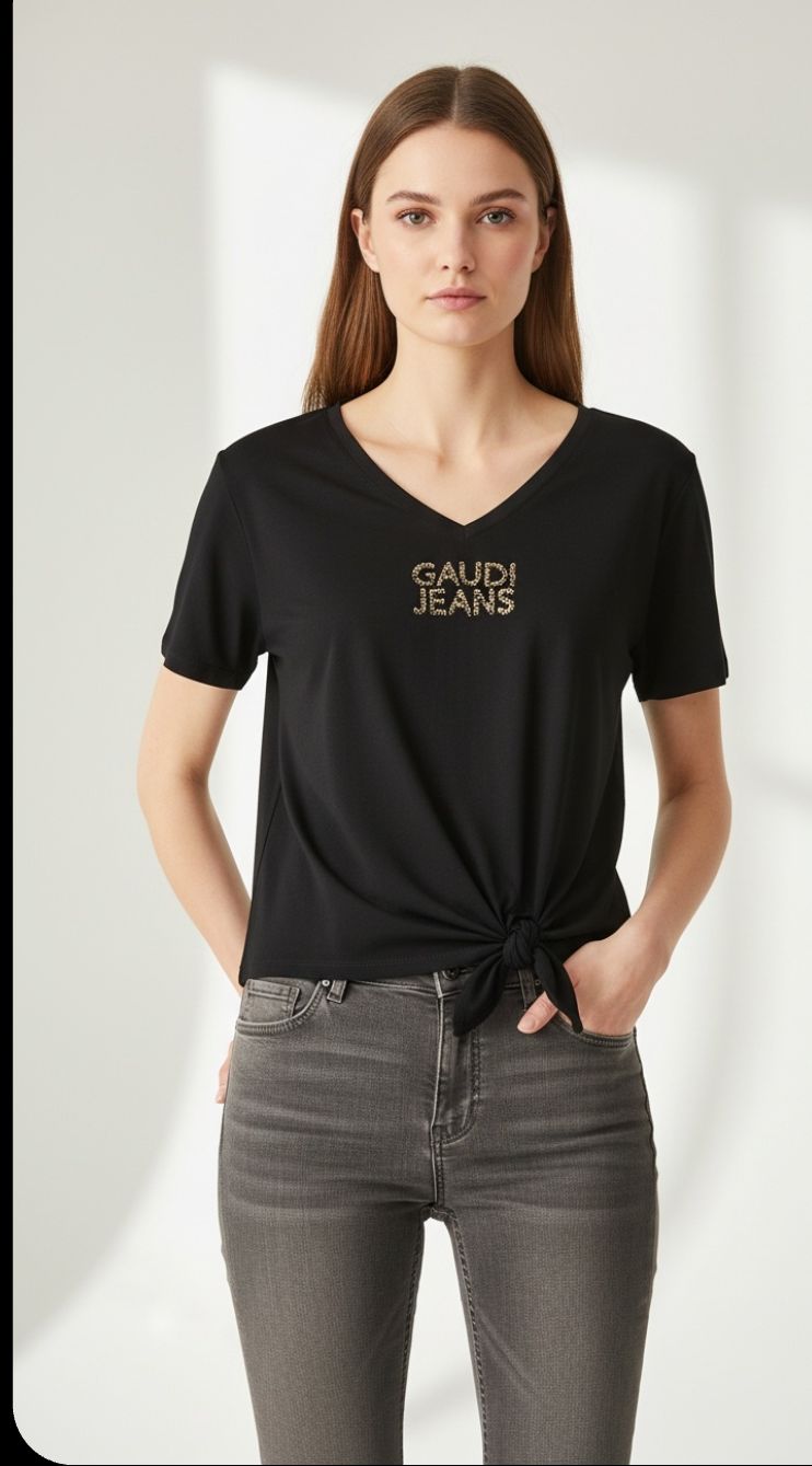 T-Shirt mit Schleife
