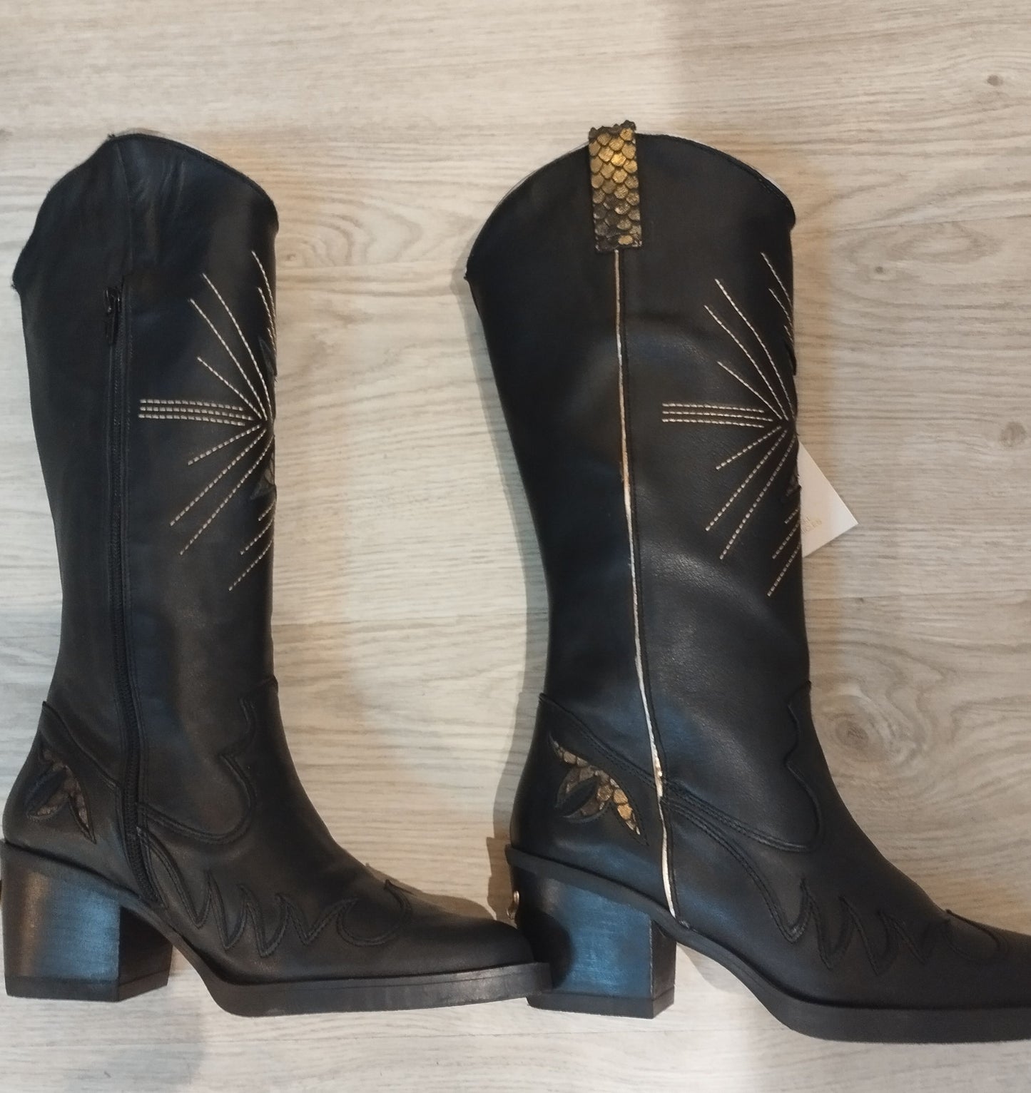 BLACK SAUVAGE HIGH BOOTS