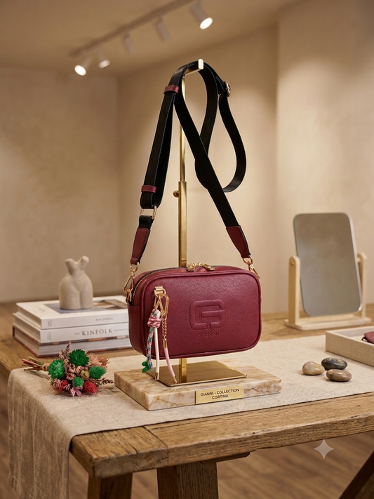 TASCHE GRETA BURGUND