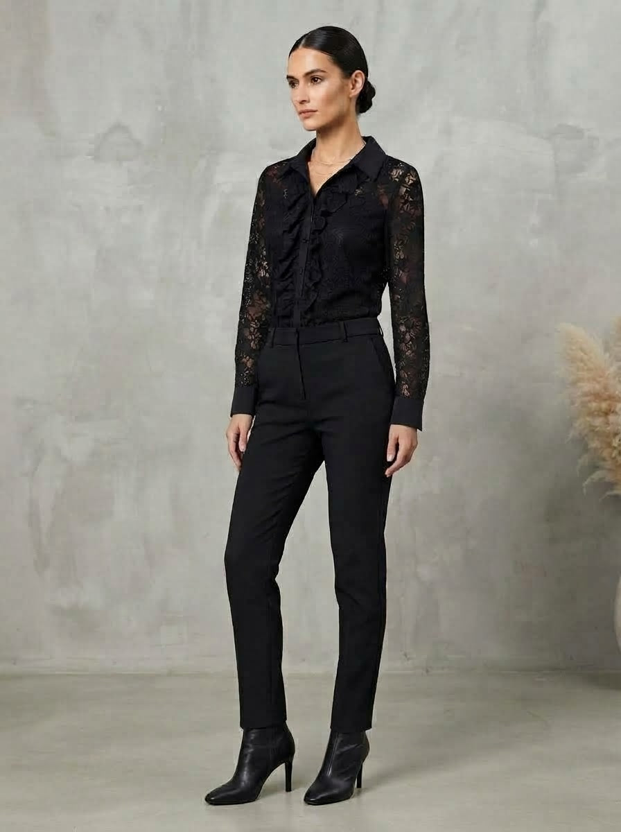 CHEMISE À VOLANTS