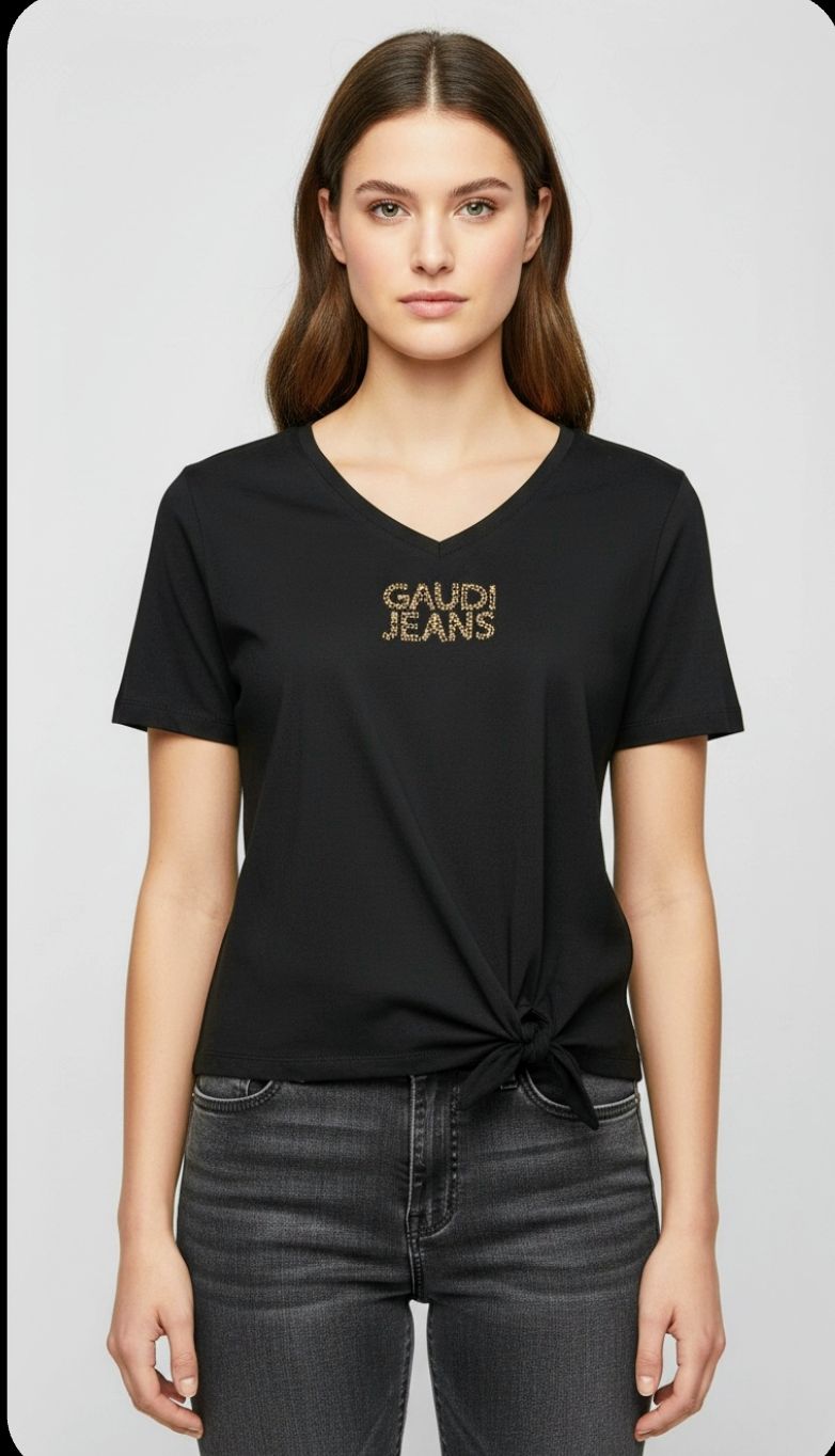 T-Shirt mit Schleife