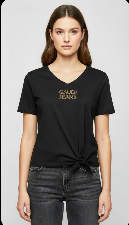 T-Shirt mit Schleife
