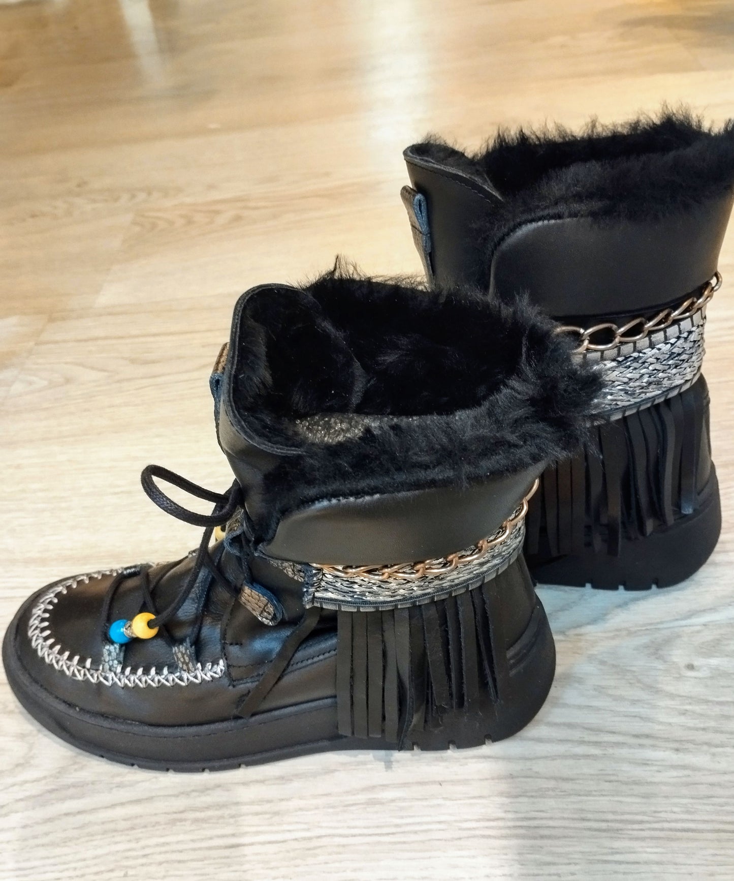 SAUVAGE SHORT BLACK BOOTS