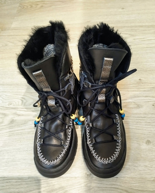 SAUVAGE SHORT BLACK BOOTS