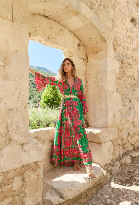 Vestito lungo hawaiano