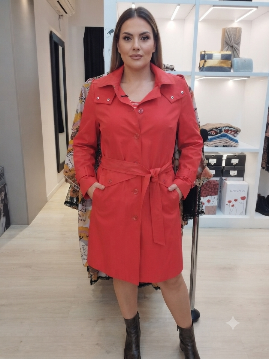 PARKA MARINA ROJO