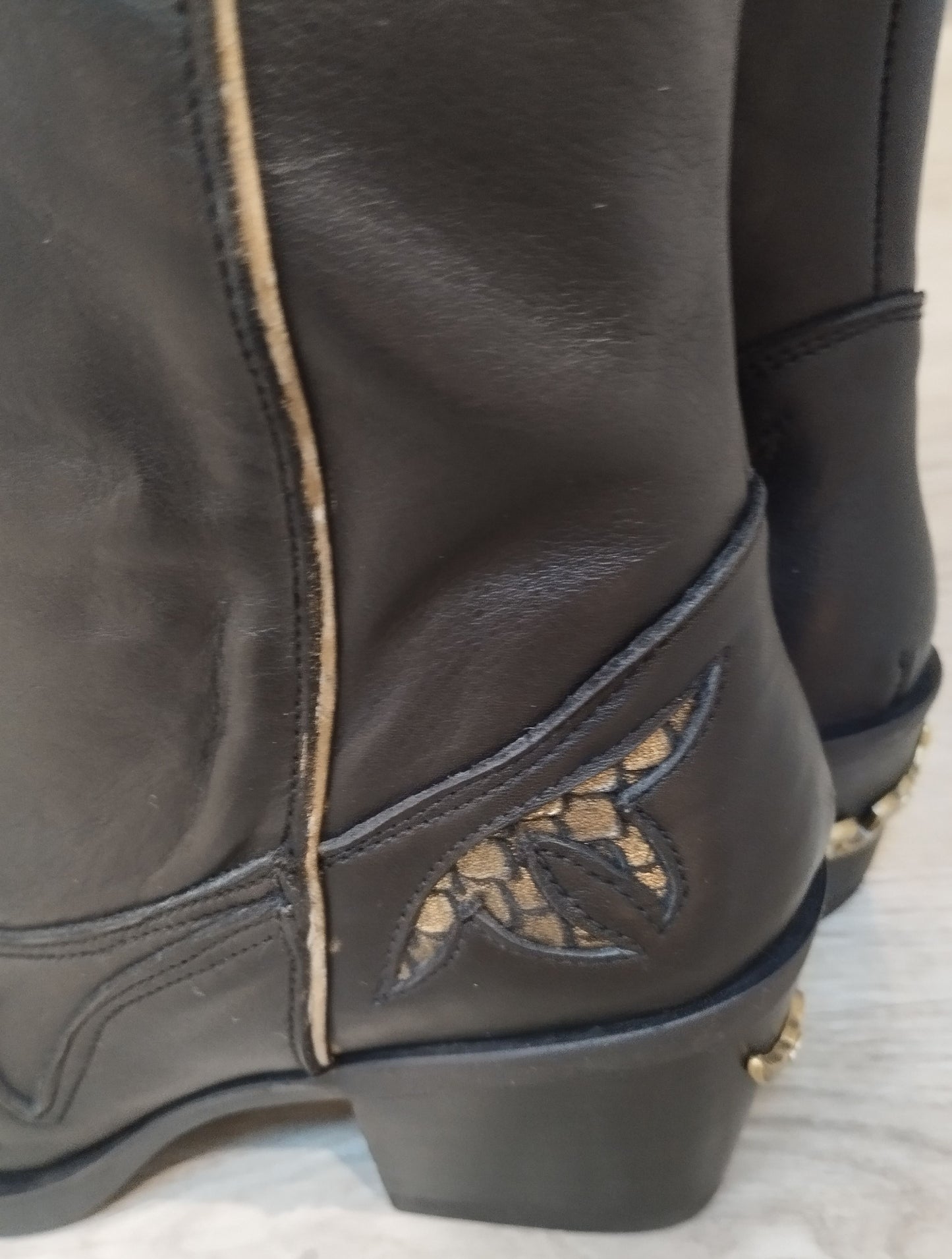BLACK SAUVAGE HIGH BOOTS